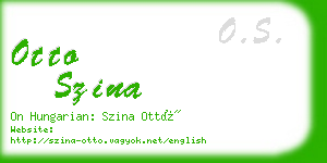 otto szina business card